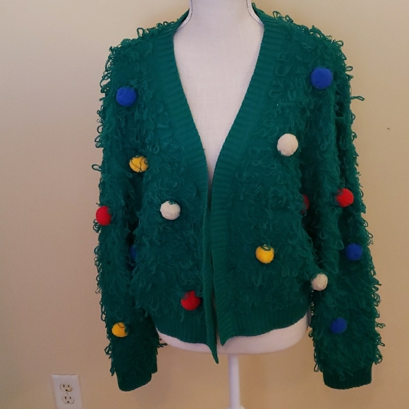Mighty Fine Christmas Sweater Cardigan 